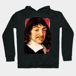 French Philosopher René Descartes illustration Hoodie